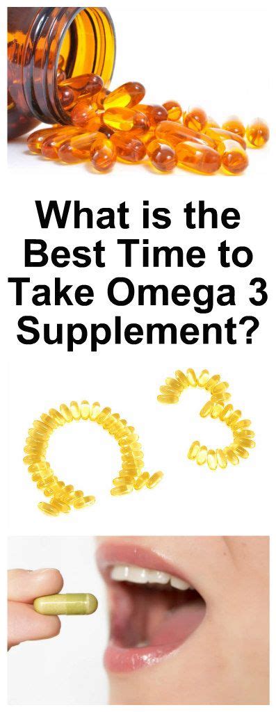 best time to take omega 3.